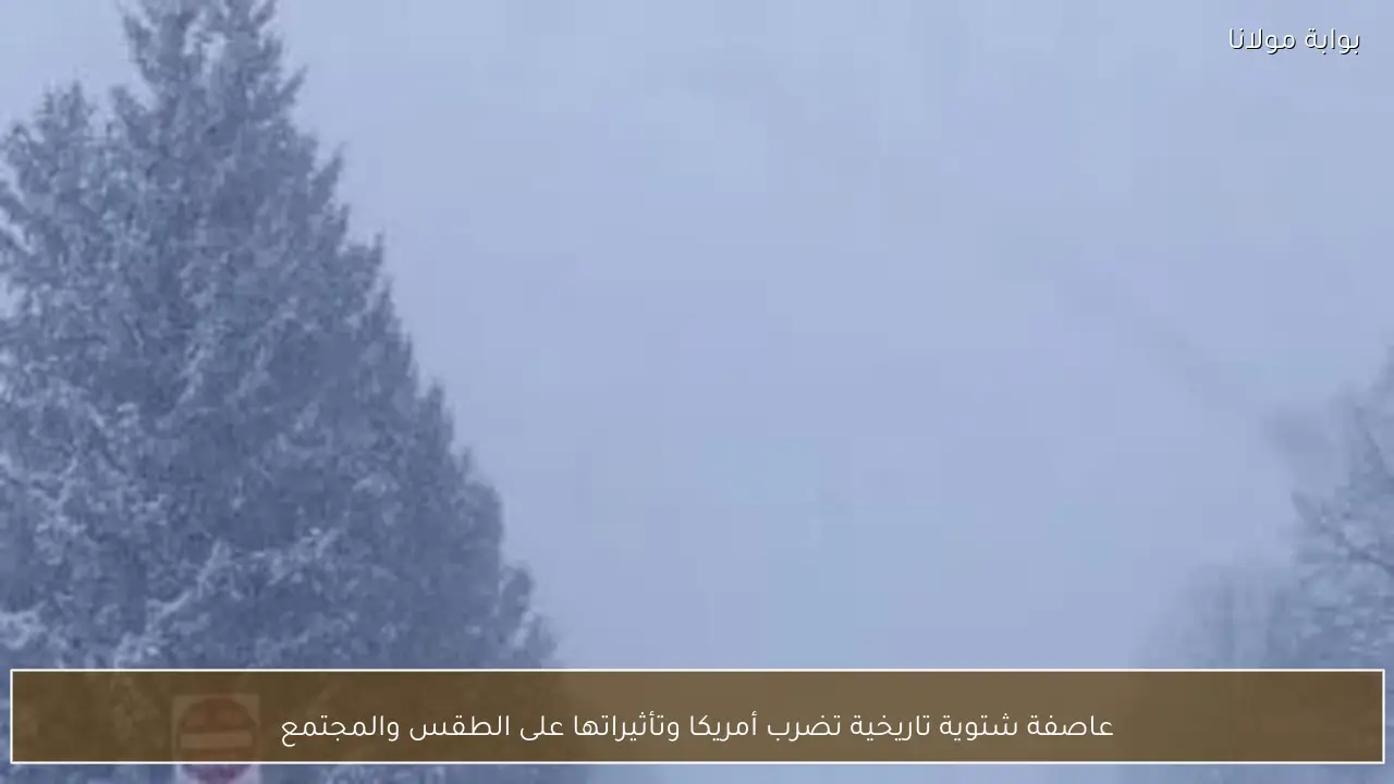 عاصفة شتوية تاريخية تضرب أمريكا وتأثيراتها على الطقس والمجتمع