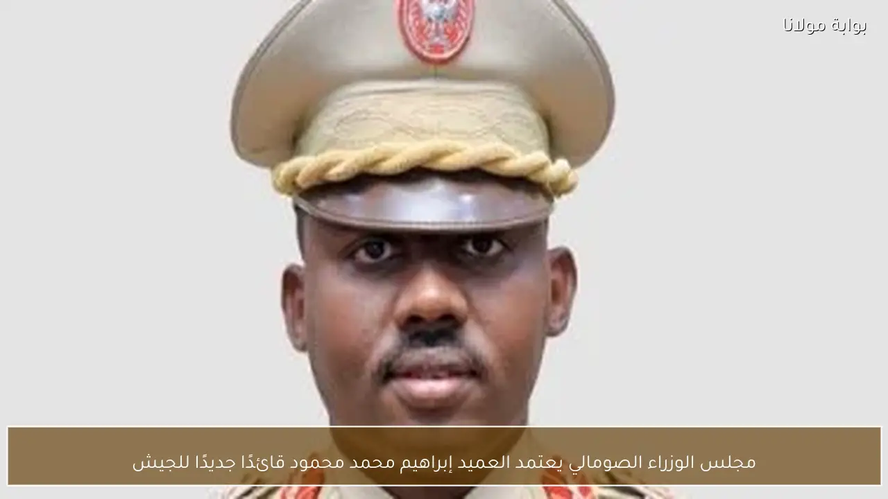 مجلس الوزراء الصومالي يعتمد العميد إبراهيم محمد محمود قائدًا جديدًا للجيش