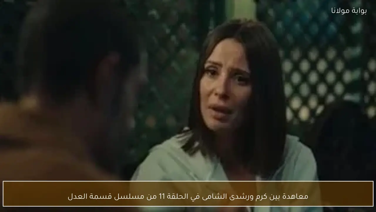 معاهدة بين كرم ورشدى الشامى في الحلقة 11 من مسلسل قسمة العدل