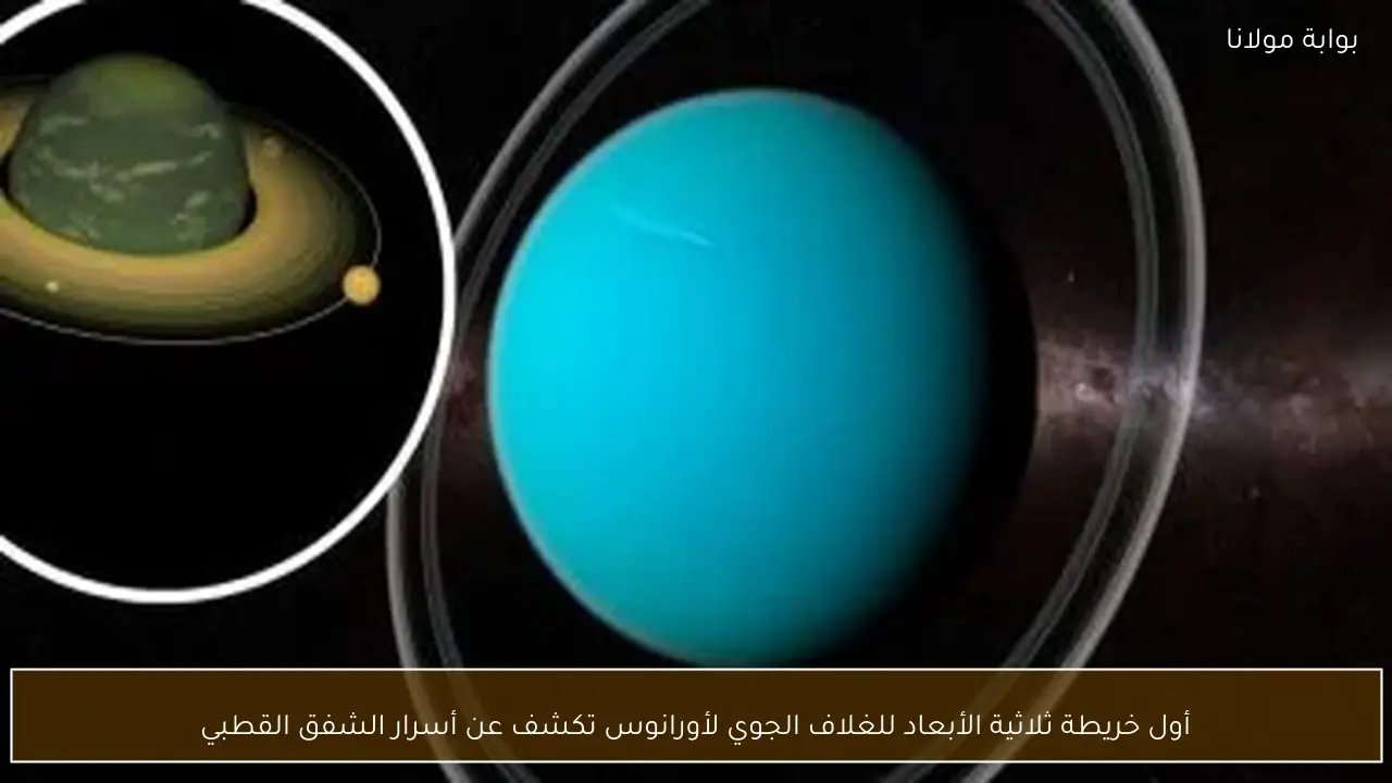 أول خريطة ثلاثية الأبعاد للغلاف الجوي لأورانوس تكشف عن أسرار الشفق القطبي