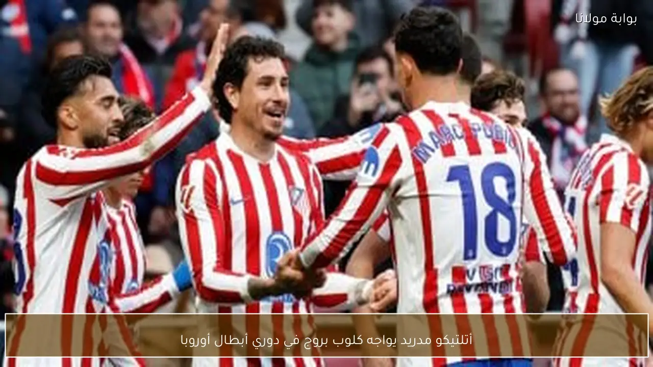 أتلتيكو مدريد يواجه كلوب بروج في دوري أبطال أوروبا