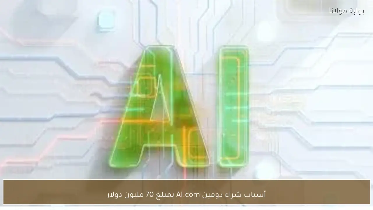 أسباب شراء دومين AI.com بمبلغ 70 مليون دولار