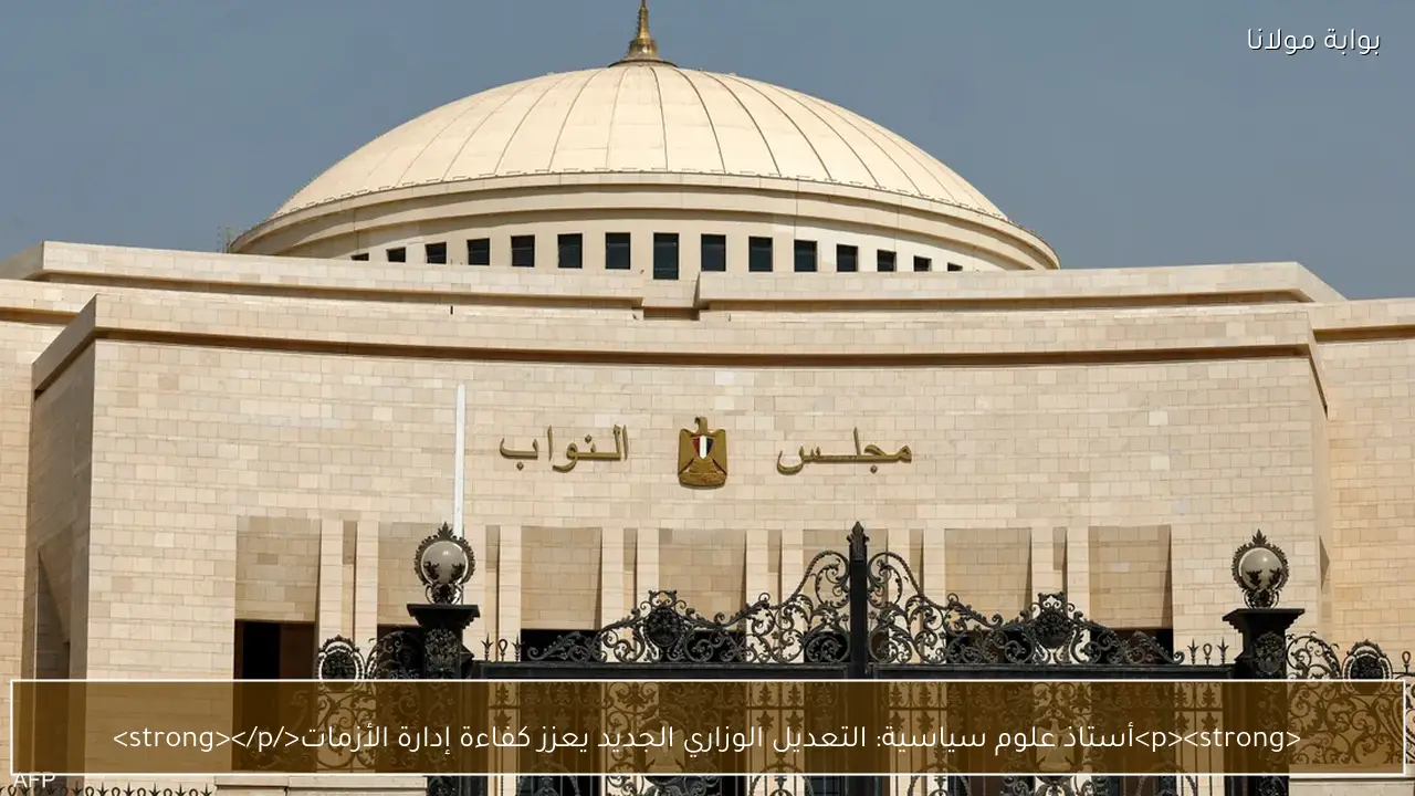 <p><strong>أستاذ علوم سياسية: التعديل الوزاري الجديد يعزز كفاءة إدارة الأزمات</strong></p>