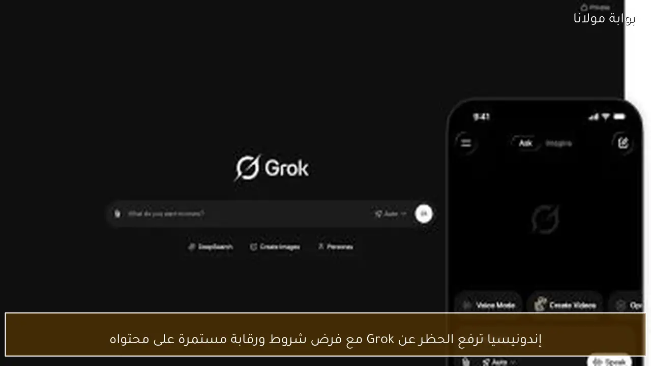 إندونيسيا ترفع الحظر عن Grok مع فرض شروط ورقابة مستمرة على محتواه