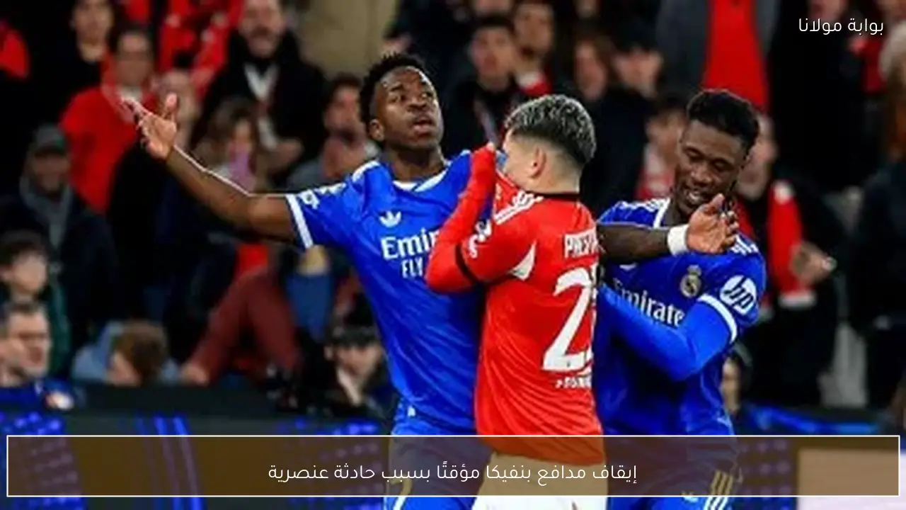 إيقاف مدافع بنفيكا مؤقتًا بسبب حادثة عنصرية