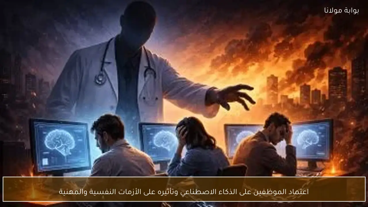 اعتماد الموظفين على الذكاء الاصطناعي وتأثيره على الأزمات النفسية والمهنية