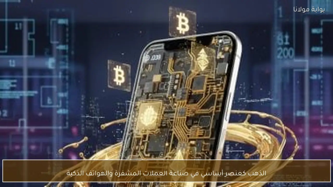 الذهب كعنصر أساسي في صناعة العملات المشفرة والهواتف الذكية