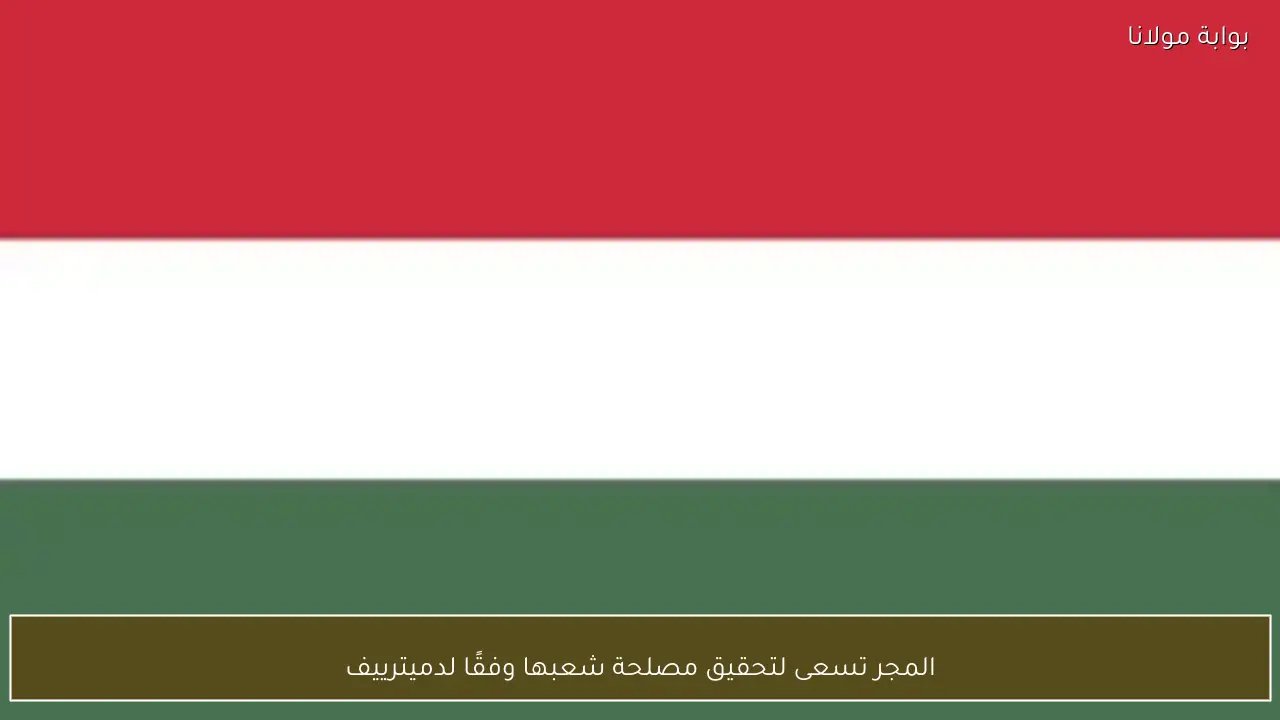 المجر تسعى لتحقيق مصلحة شعبها وفقًا لدميترييف