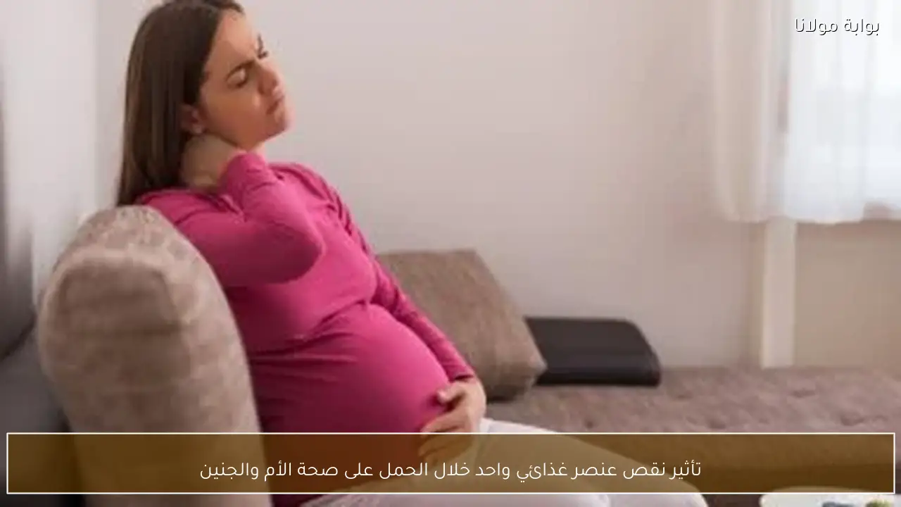 تأثير نقص عنصر غذائي واحد خلال الحمل على صحة الأم والجنين