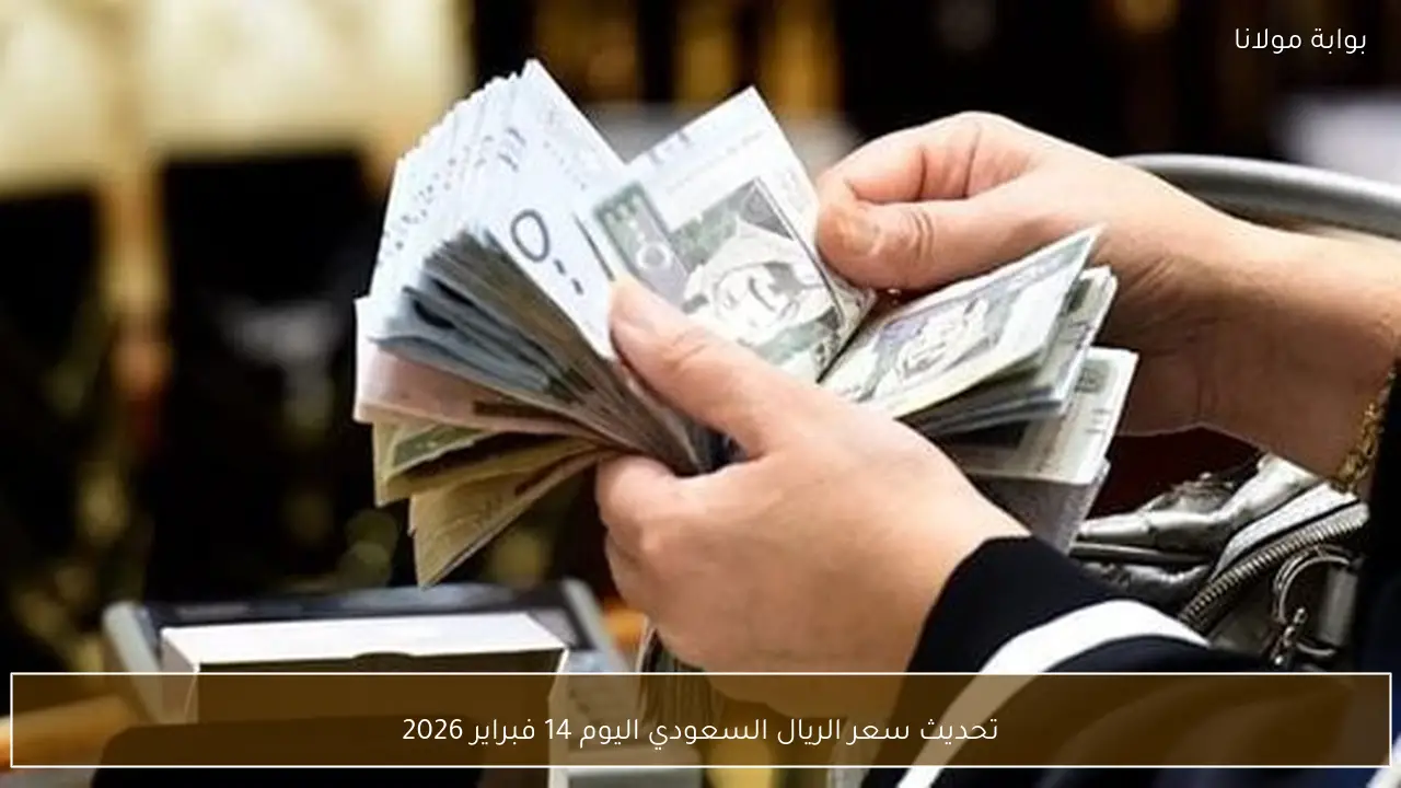 تحديث سعر الريال السعودي اليوم 14 فبراير 2026