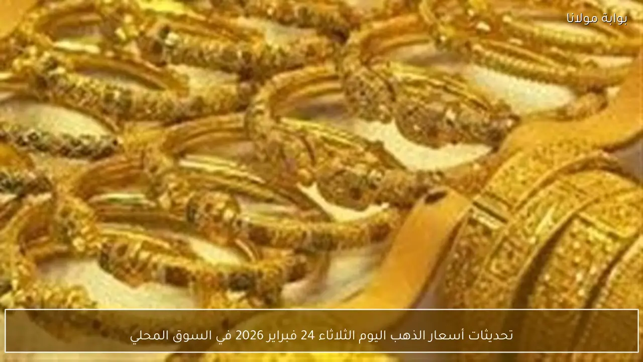 تحديثات أسعار الذهب اليوم الثلاثاء 24 فبراير 2026 في السوق المحلي