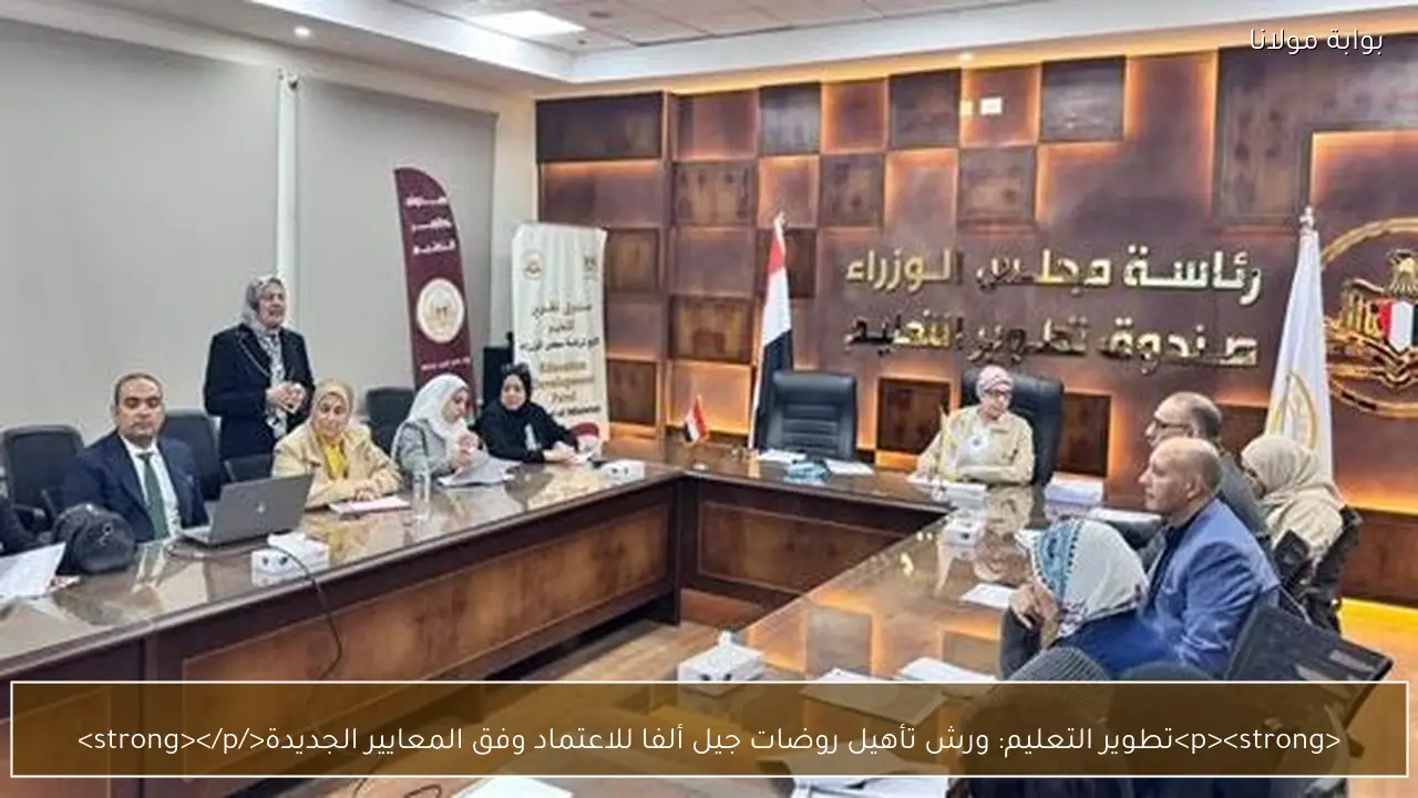 <p><strong>تطوير التعليم: ورش تأهيل روضات جيل ألفا للاعتماد وفق المعايير الجديدة</strong></p>