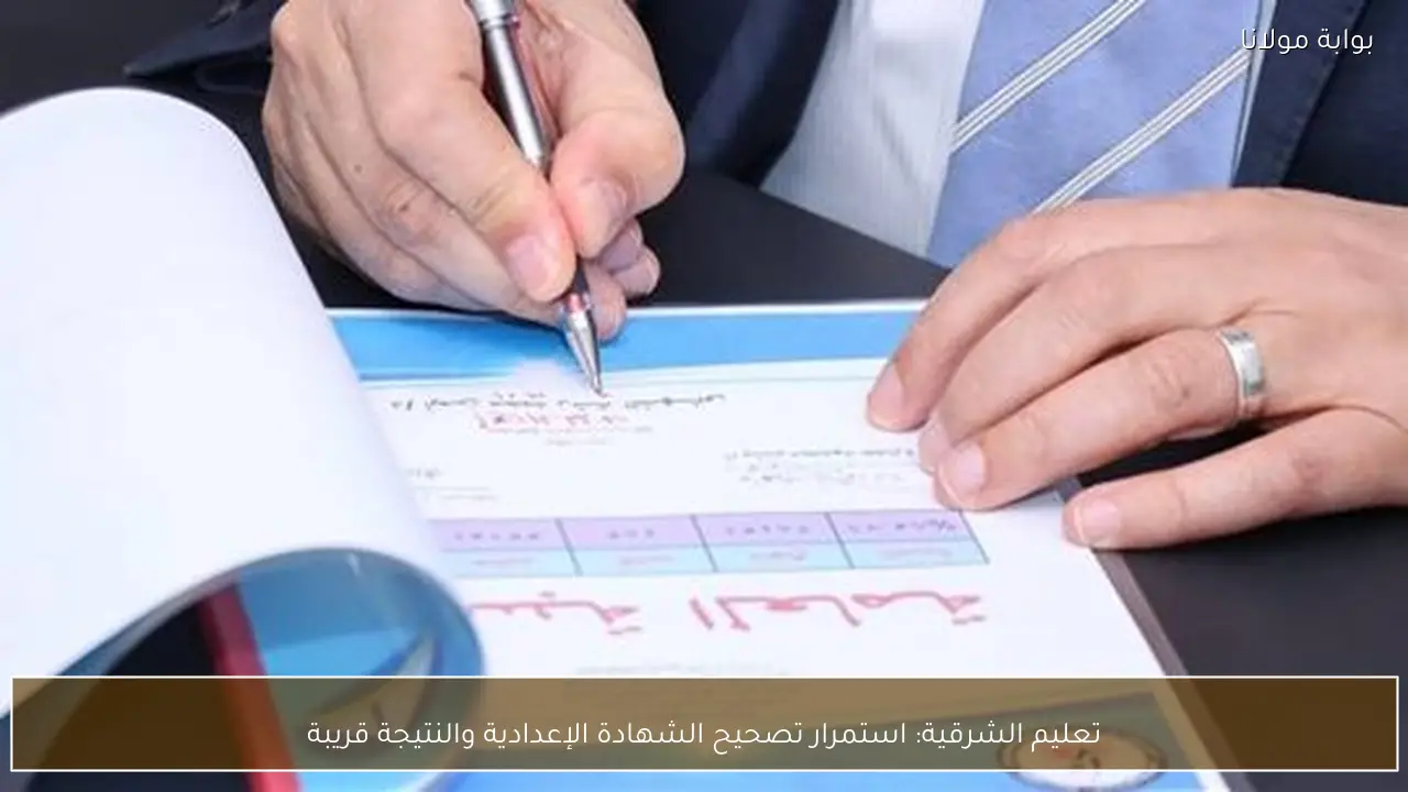 تعليم الشرقية: استمرار تصحيح الشهادة الإعدادية والنتيجة قريبة