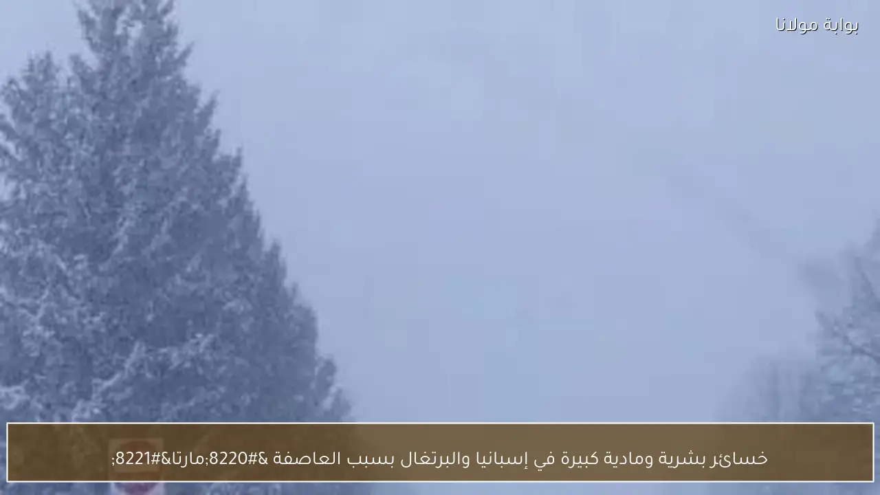 خسائر بشرية ومادية كبيرة في إسبانيا والبرتغال بسبب العاصفة “مارتا”