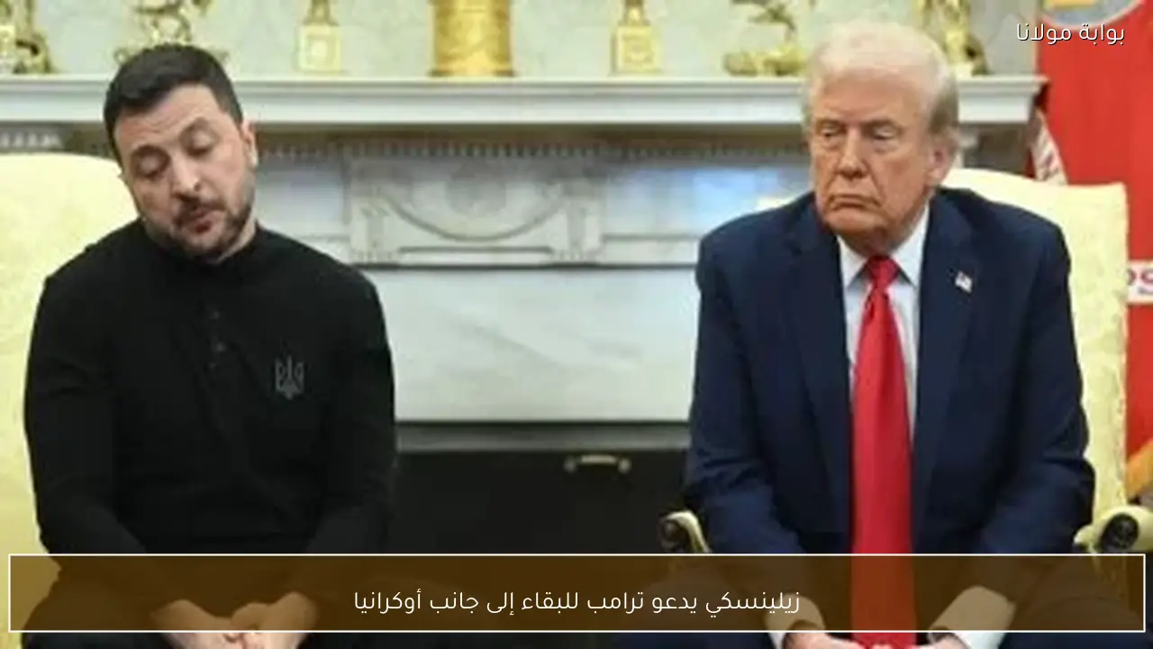 زيلينسكي يدعو ترامب للبقاء إلى جانب أوكرانيا