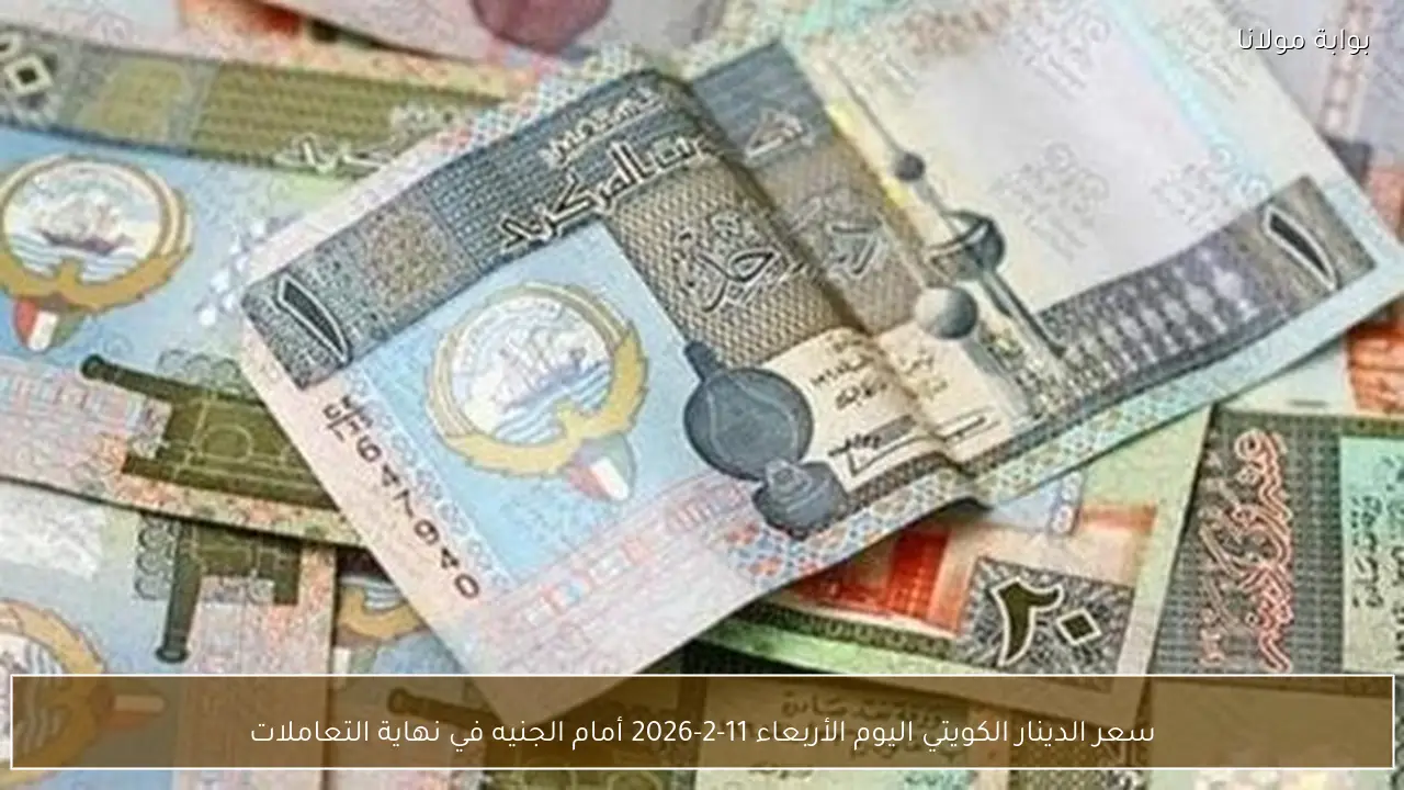 سعر الدينار الكويتي اليوم الأربعاء 11-2-2026 أمام الجنيه في نهاية التعاملات