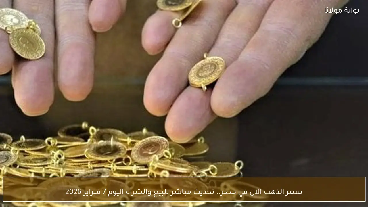 سعر الذهب الآن في مصر.. تحديث مباشر للبيع والشراء اليوم 7 فبراير 2026