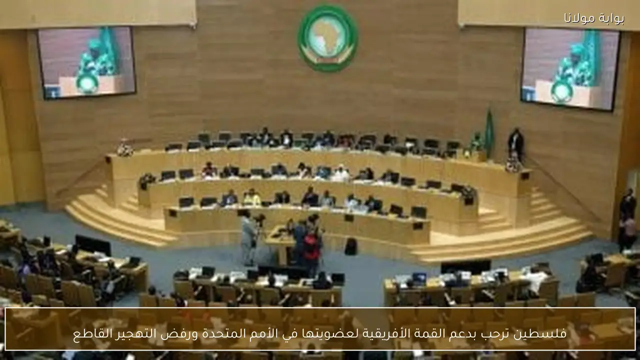 فلسطين ترحب بدعم القمة الأفريقية لعضويتها في الأمم المتحدة ورفض التهجير القاطع