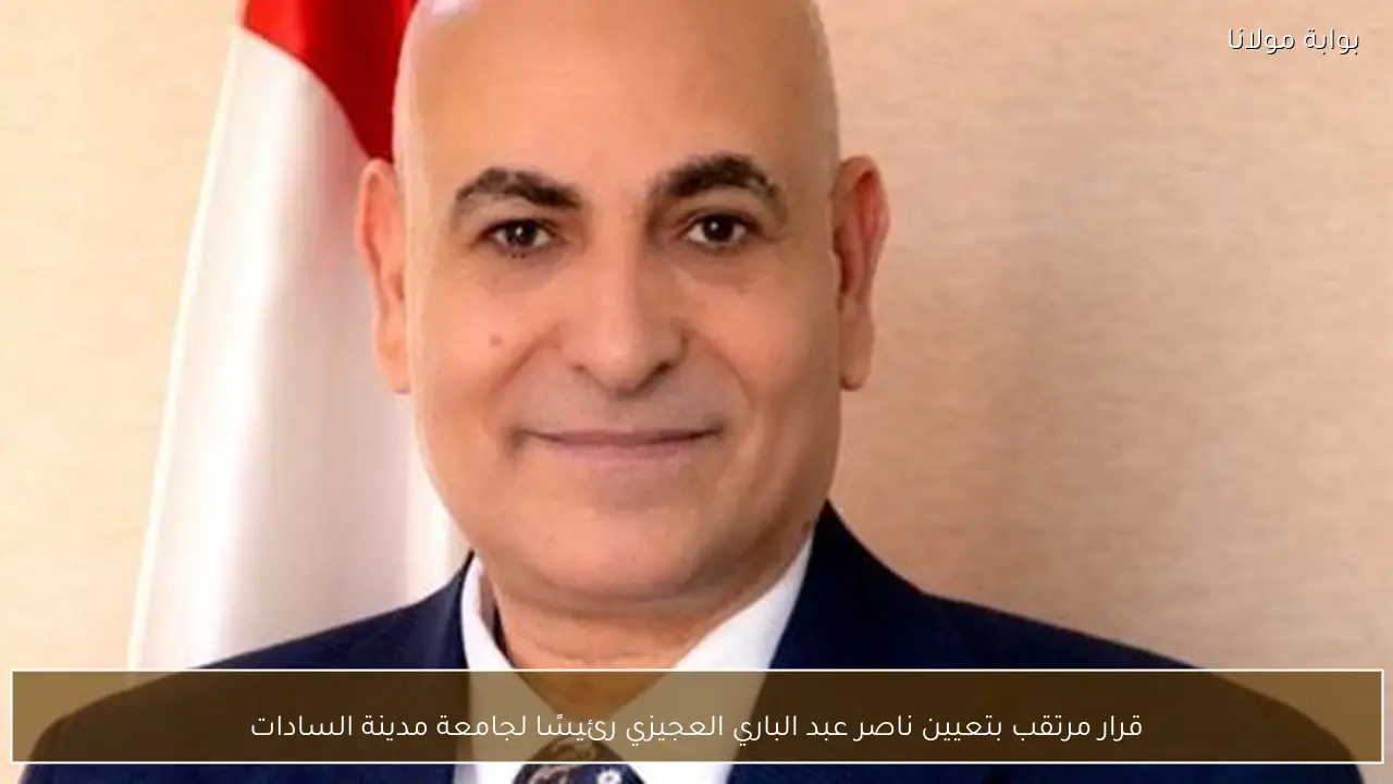 قرار مرتقب بتعيين ناصر عبد الباري العجيزي رئيسًا لجامعة مدينة السادات