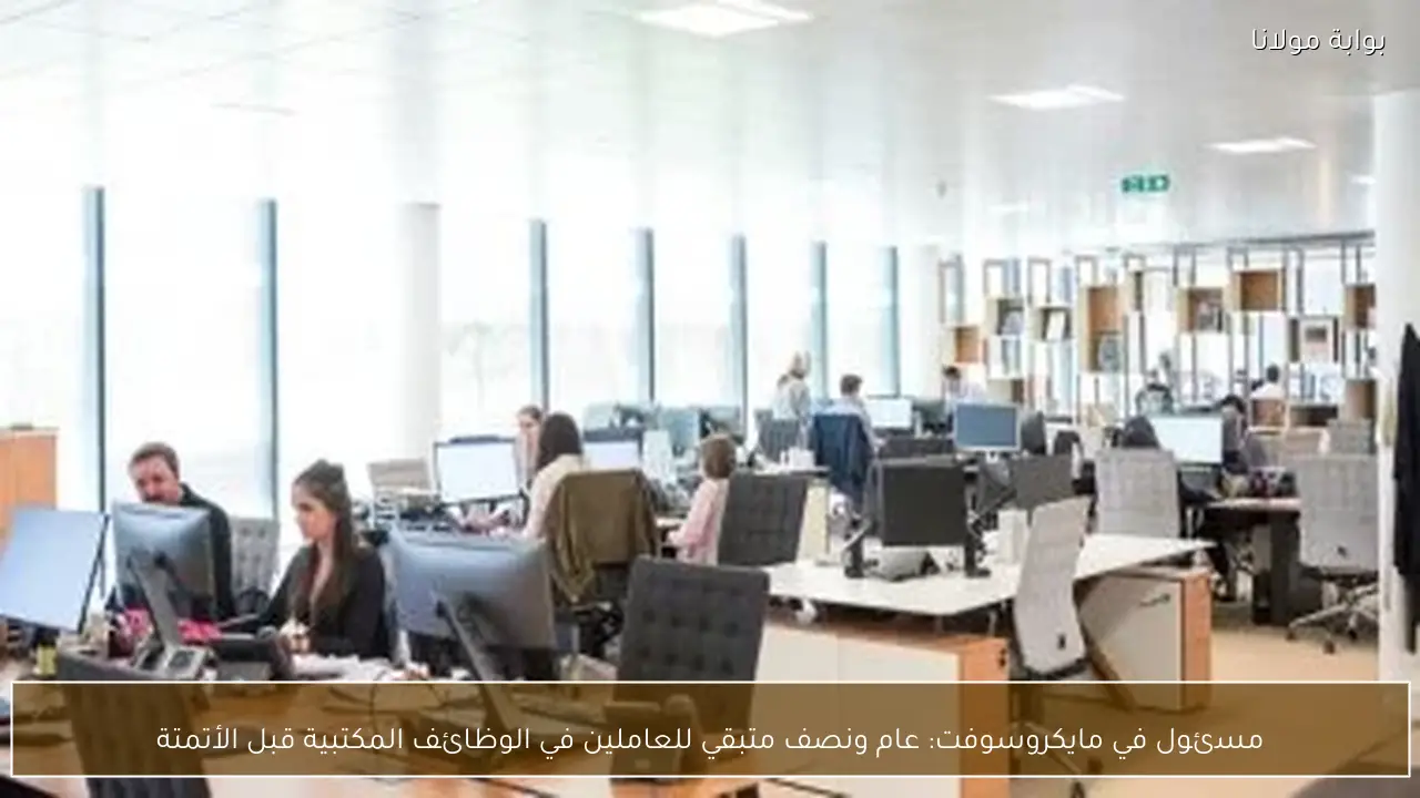 مسئول في مايكروسوفت: عام ونصف متبقي للعاملين في الوظائف المكتبية قبل الأتمتة