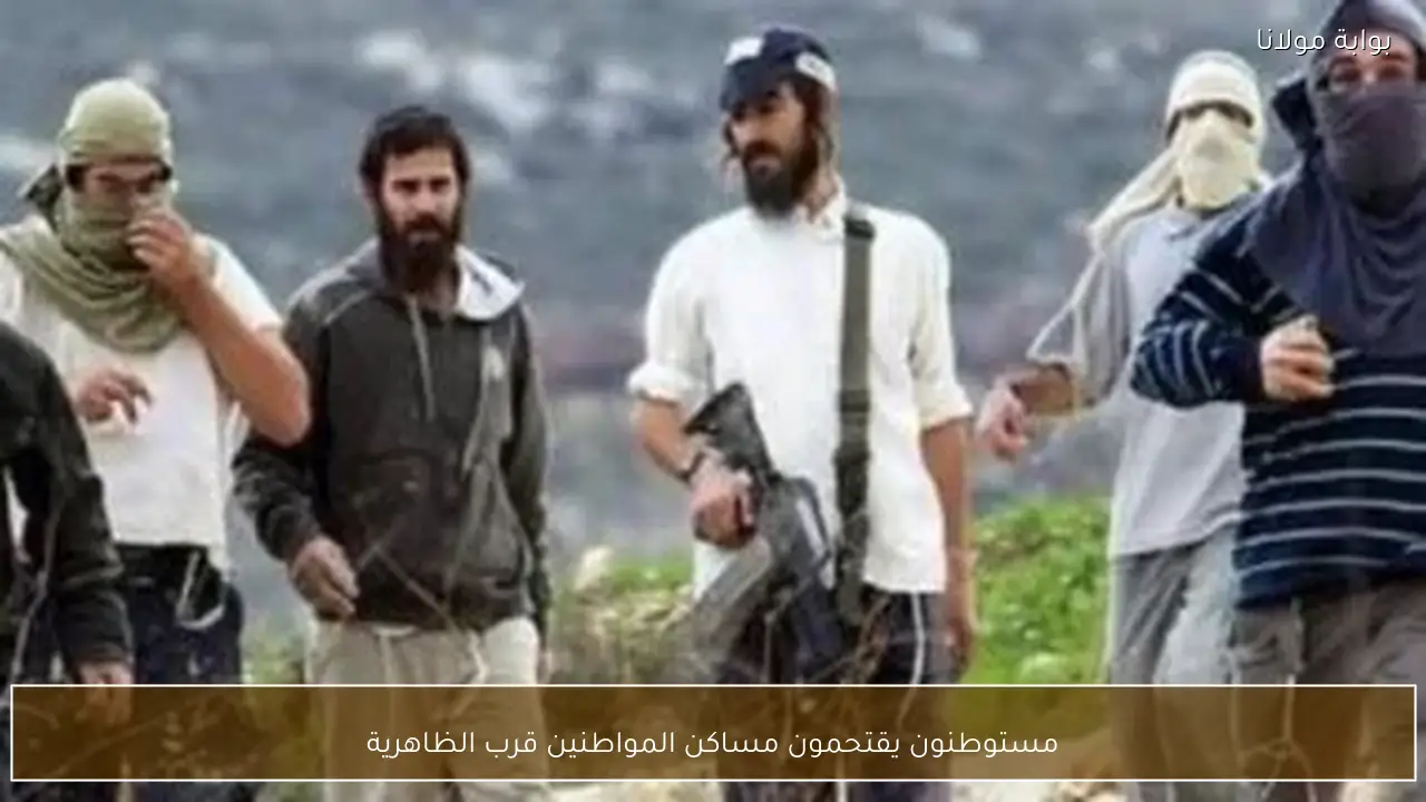 مستوطنون يقتحمون مساكن المواطنين قرب الظاهرية