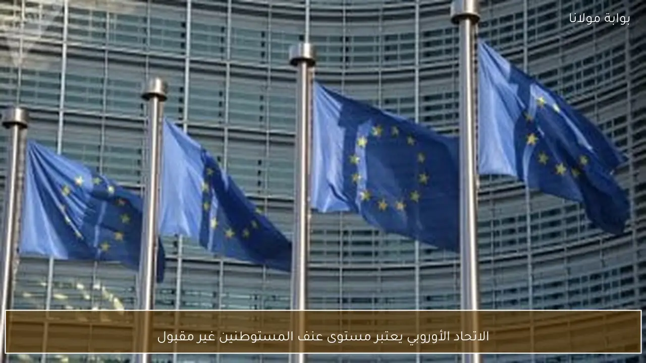 الاتحاد الأوروبي يعتبر مستوى عنف المستوطنين غير مقبول