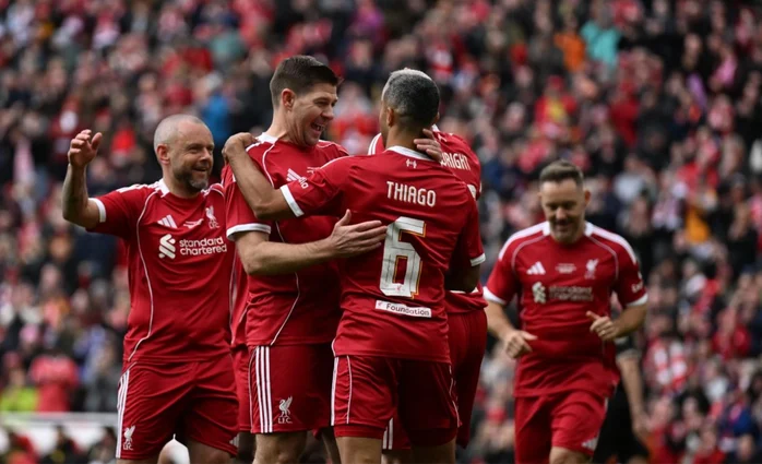 Jurgen Klopp tái xuất sân Anfield, Liverpool hòa kịch tính cựu sao Dortmund - Ảnh 4.