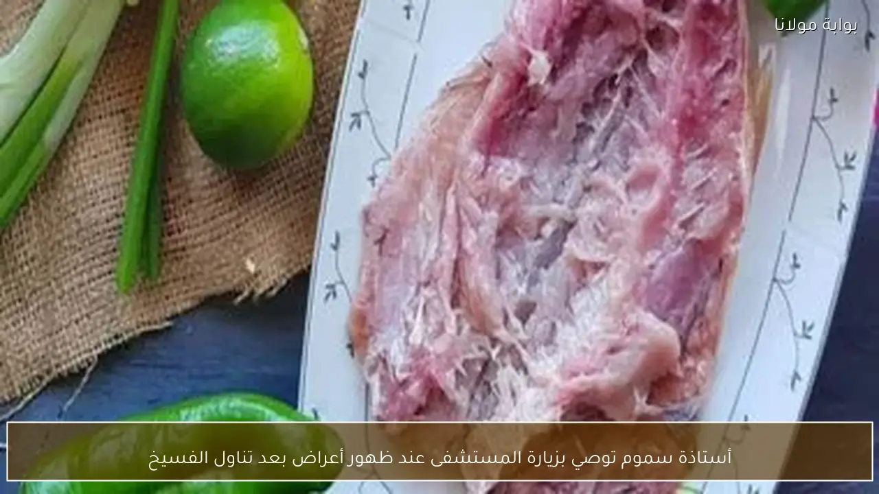 أستاذة سموم توصي بزيارة المستشفى عند ظهور أعراض بعد تناول الفسيخ