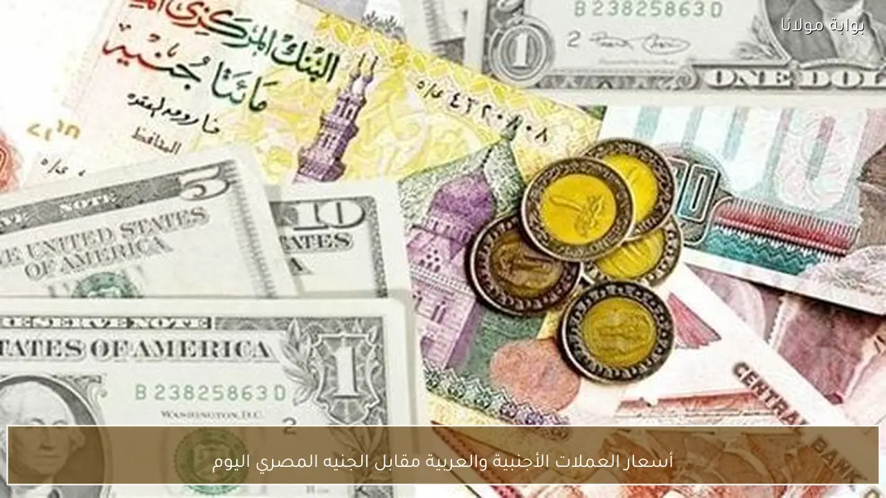 أسعار العملات الأجنبية والعربية مقابل الجنيه المصري اليوم