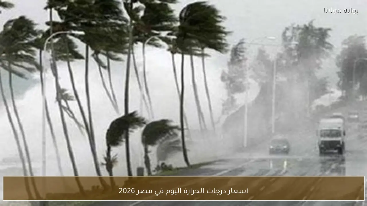 أسعار درجات الحرارة اليوم في مصر 2026