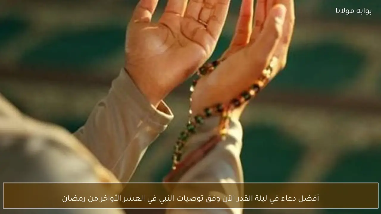 أفضل دعاء في ليلة القدر الآن وفق توصيات النبي في العشر الأواخر من رمضان