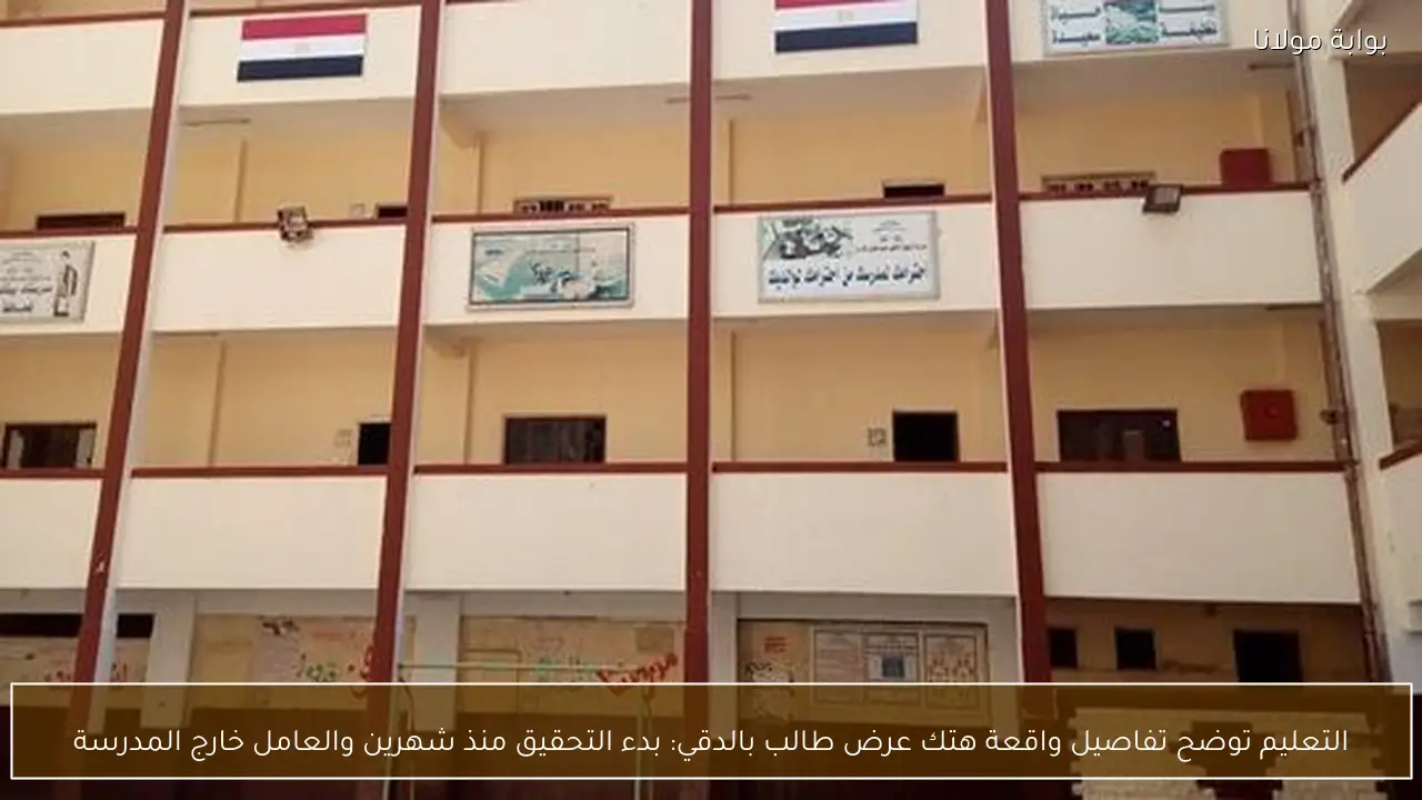 التعليم توضح تفاصيل واقعة هتك عرض طالب بالدقي: بدء التحقيق منذ شهرين والعامل خارج المدرسة