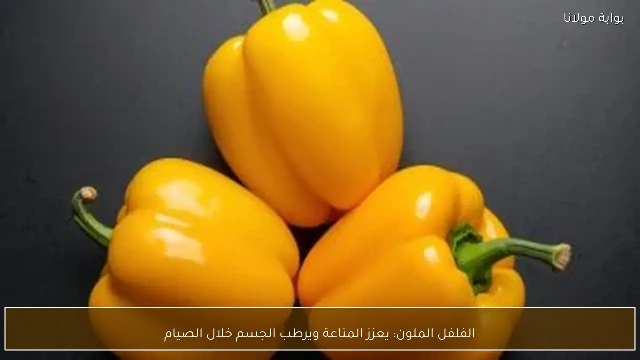 الفلفل الملون: يعزز المناعة ويرطب الجسم خلال الصيام