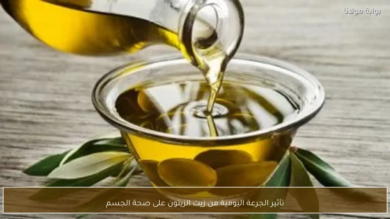 تأثير الجرعة اليومية من زيت الزيتون على صحة الجسم