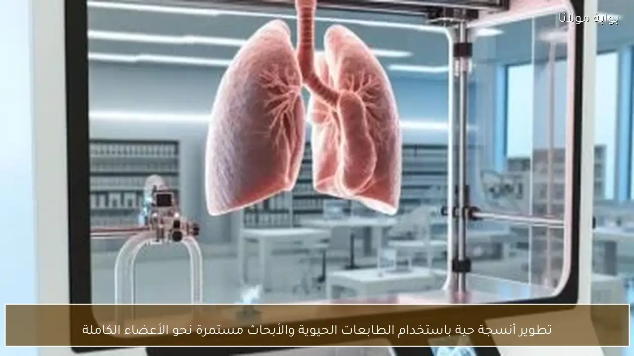تطوير أنسجة حية باستخدام الطابعات الحيوية والأبحاث مستمرة نحو الأعضاء الكاملة
