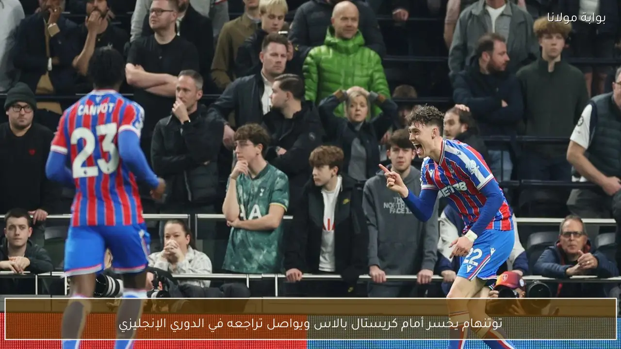 توتنهام يخسر أمام كريستال بالاس ويواصل تراجعه في الدوري الإنجليزي