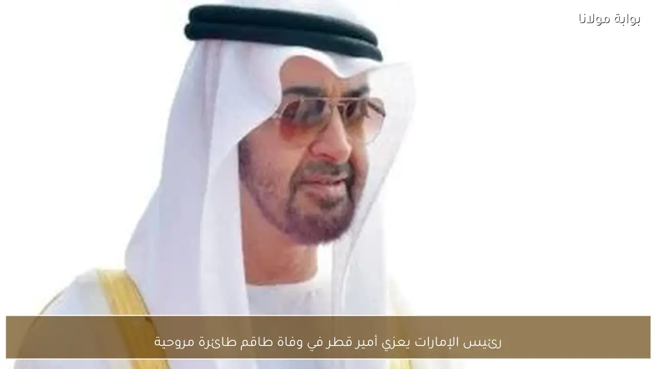 رئيس الإمارات يعزي أمير قطر في وفاة طاقم طائرة مروحية