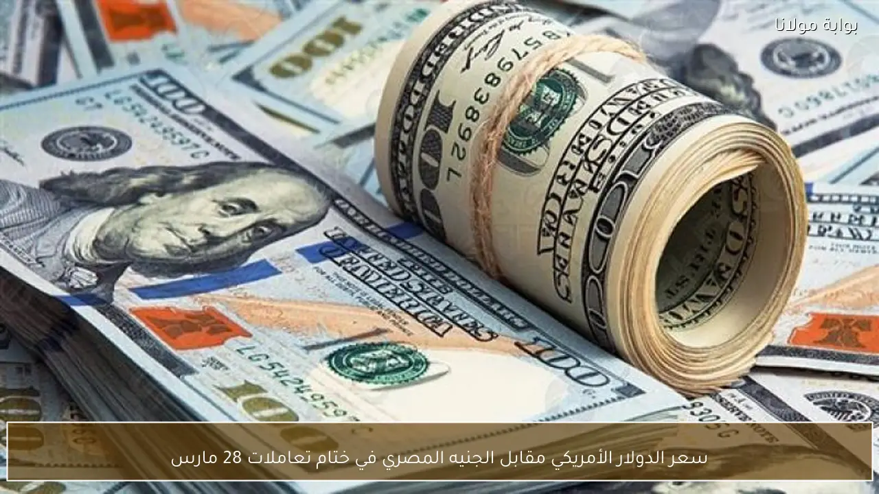 سعر الدولار الأمريكي مقابل الجنيه المصري في ختام تعاملات 28 مارس