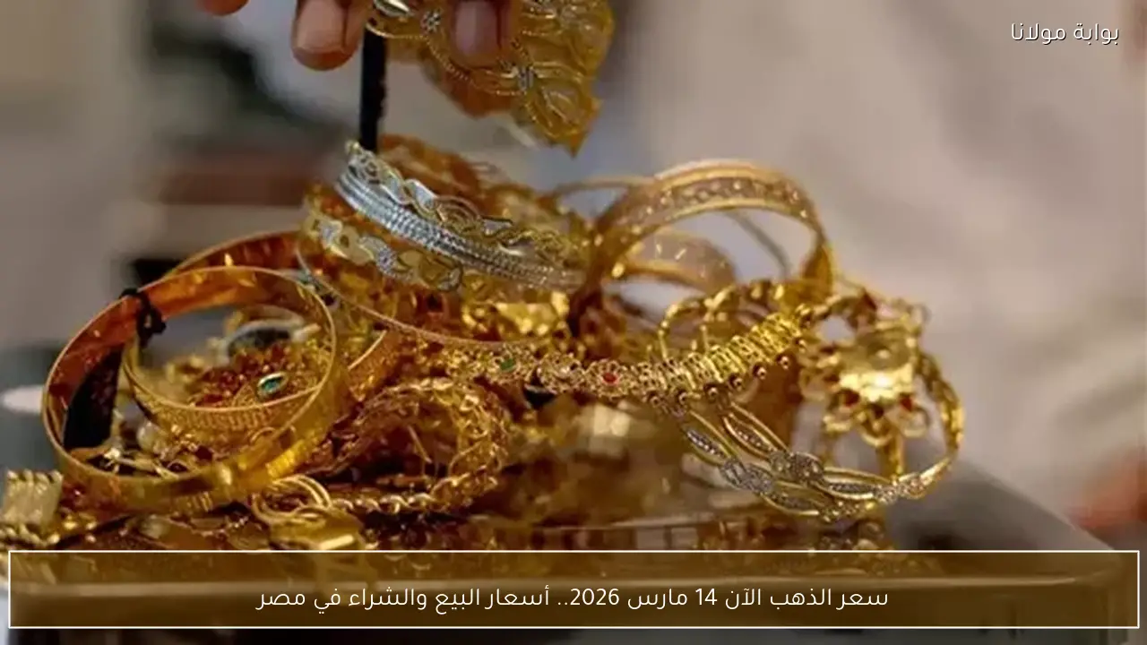 سعر الذهب الآن 14 مارس 2026.. أسعار البيع والشراء في مصر