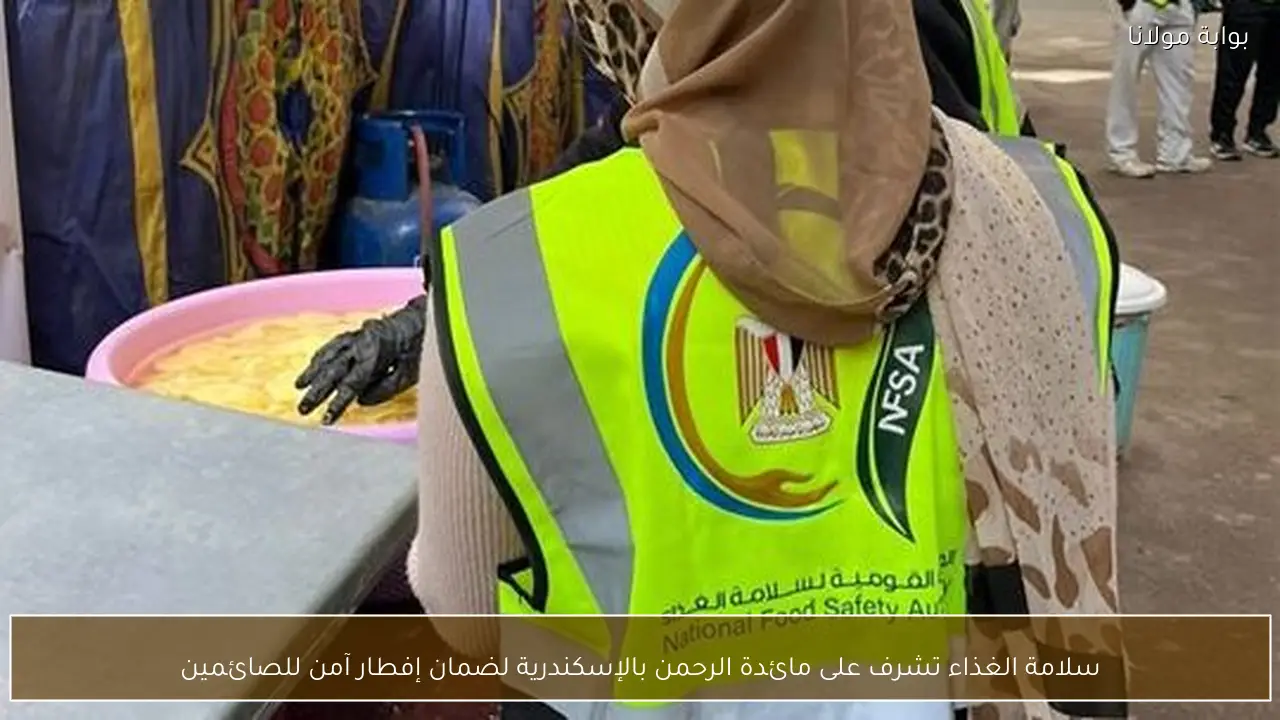 سلامة الغذاء تشرف على مائدة الرحمن بالإسكندرية لضمان إفطار آمن للصائمين
