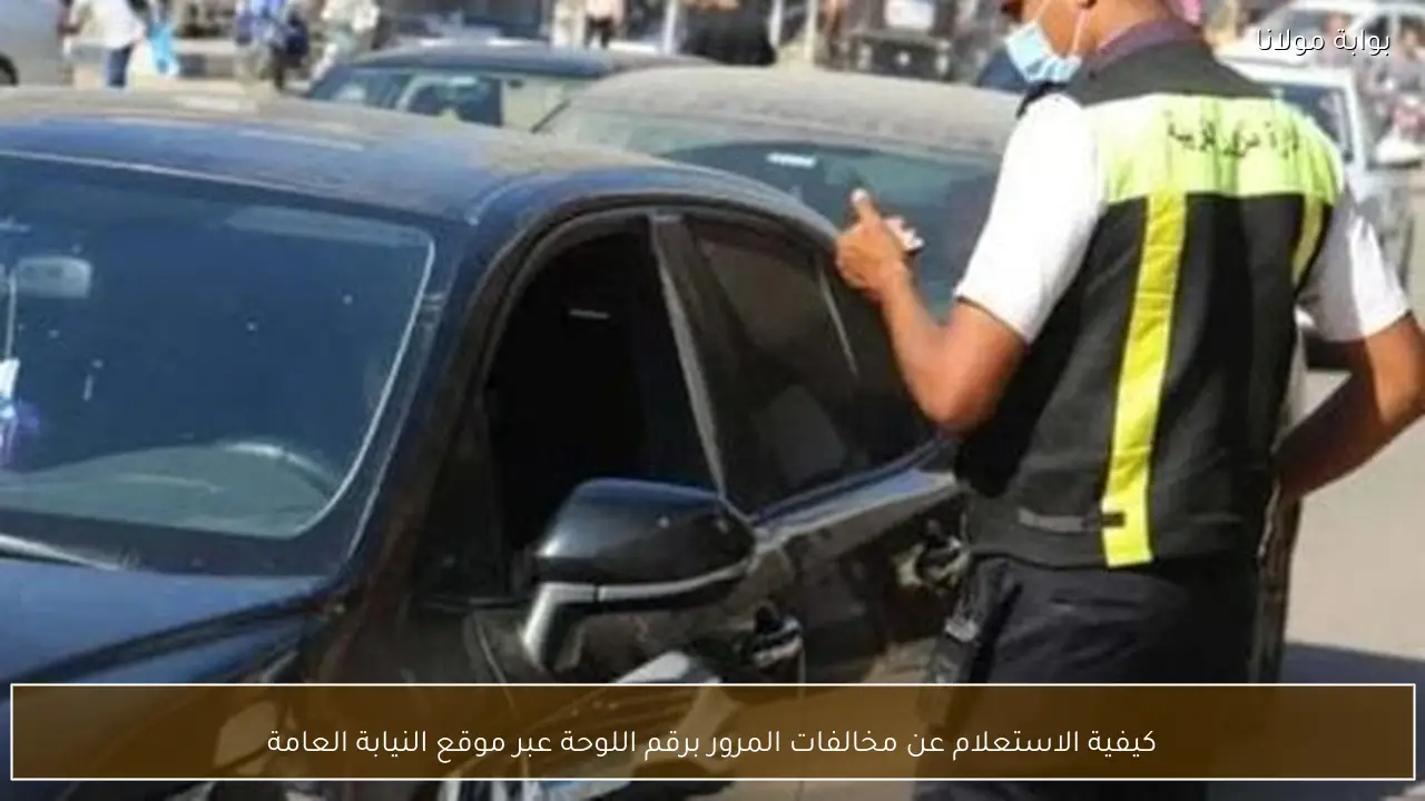 كيفية الاستعلام عن مخالفات المرور برقم اللوحة عبر موقع النيابة العامة