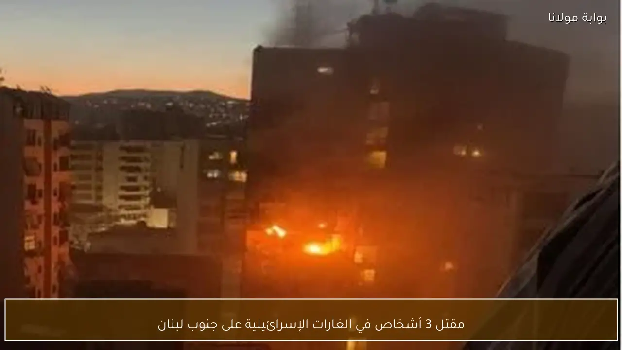 مقتل 3 أشخاص في الغارات الإسرائيلية على جنوب لبنان