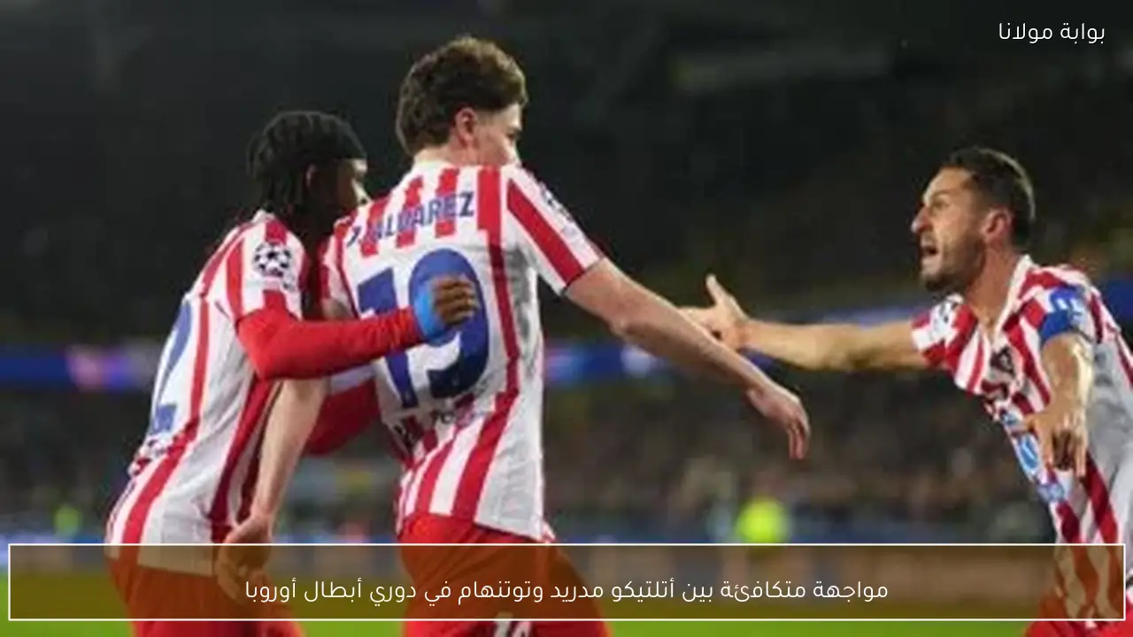 مواجهة متكافئة بين أتلتيكو مدريد وتوتنهام في دوري أبطال أوروبا