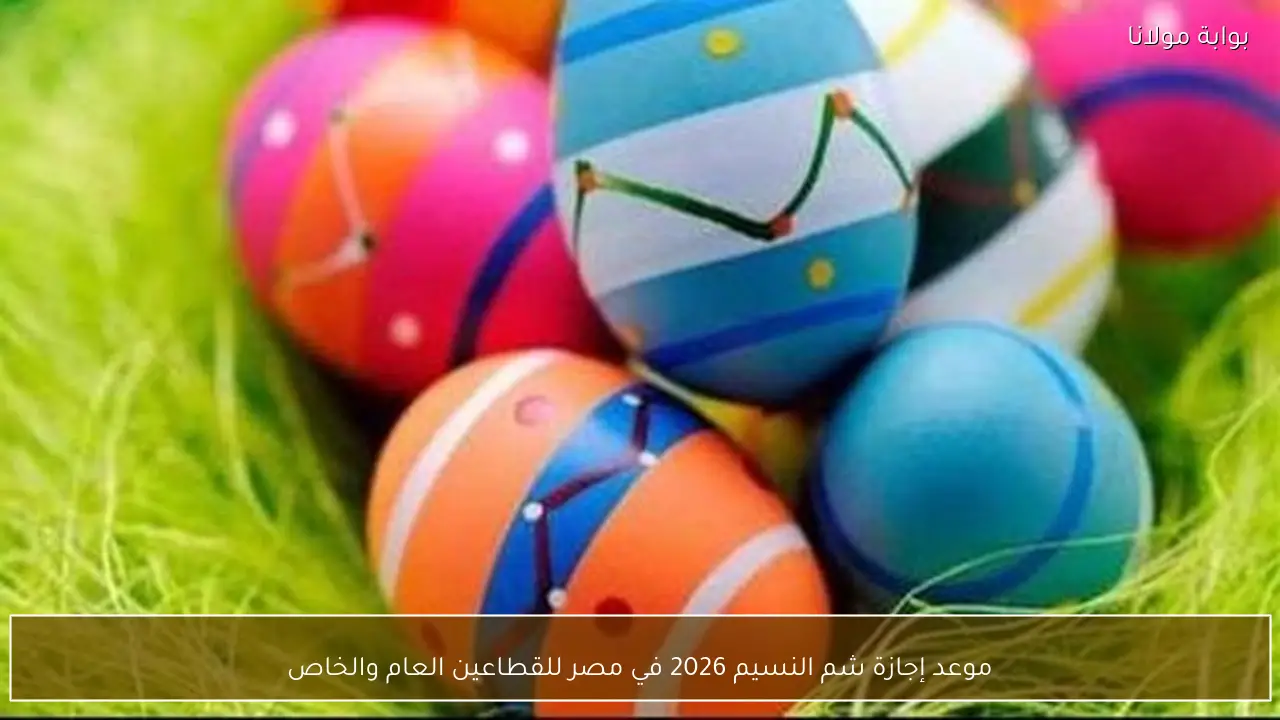 موعد إجازة شم النسيم 2026 في مصر للقطاعين العام والخاص
