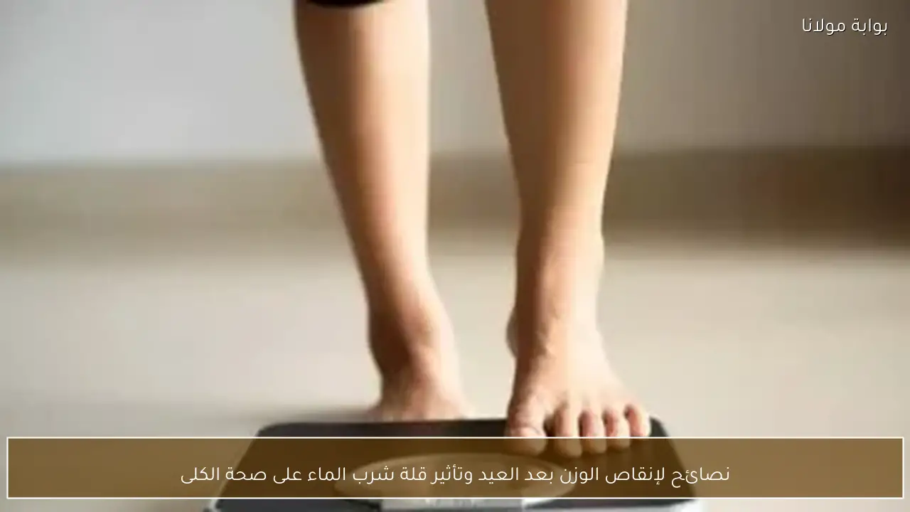 نصائح لإنقاص الوزن بعد العيد وتأثير قلة شرب الماء على صحة الكلى