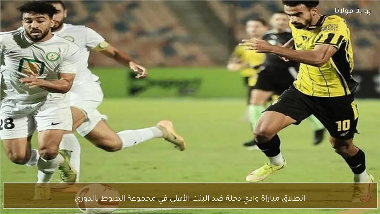 انطلاق مباراة وادي دجلة ضد البنك الأهلي في مجموعة الهبوط بالدوري