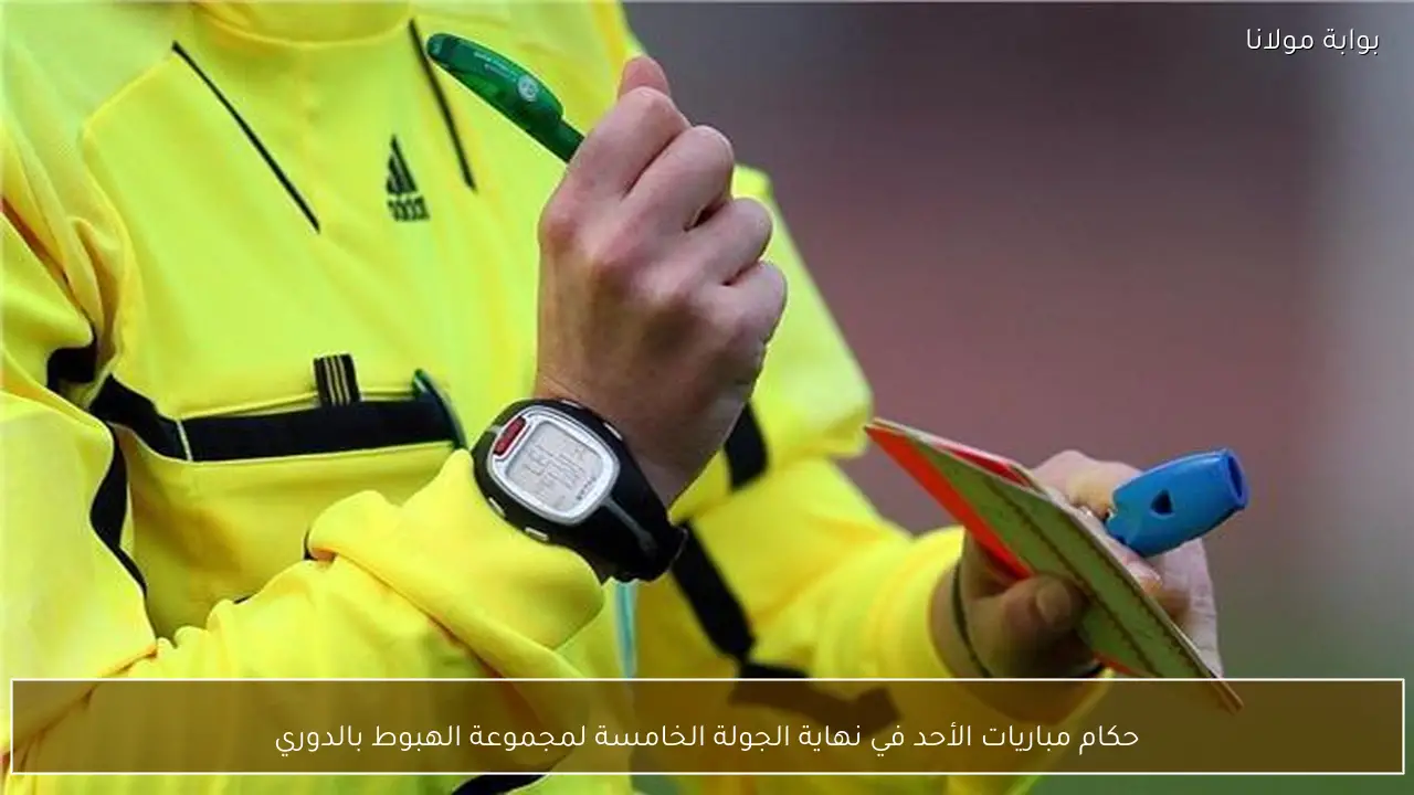 حكام مباريات الأحد في نهاية الجولة الخامسة لمجموعة الهبوط بالدوري